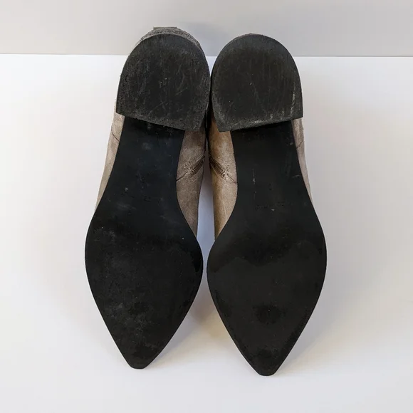 Everlane The Boss Gray Suede Leather Boots | Size 8 - Picture 8 of 11